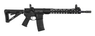 PSA AR-15 16" Mid-Length 5.56 NATO 1/7 Nitride 13.5" Lightweight M-Lok MOE EPT Rifle w/MBUS Sight Set