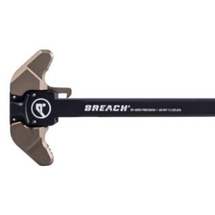 AR10 BREACH® Ambi Charging Handle w/ Small Lever - Black/Kodiak Brown (BLEM)